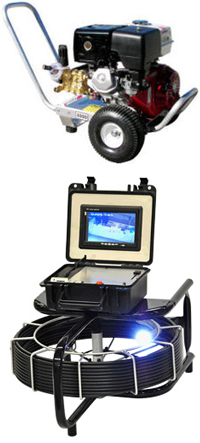 GX390 Honda Powered Jetter/Pressure Washer And Complete Sewer Video Machine Package