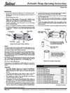 Peristaltic Pump Data Sheet